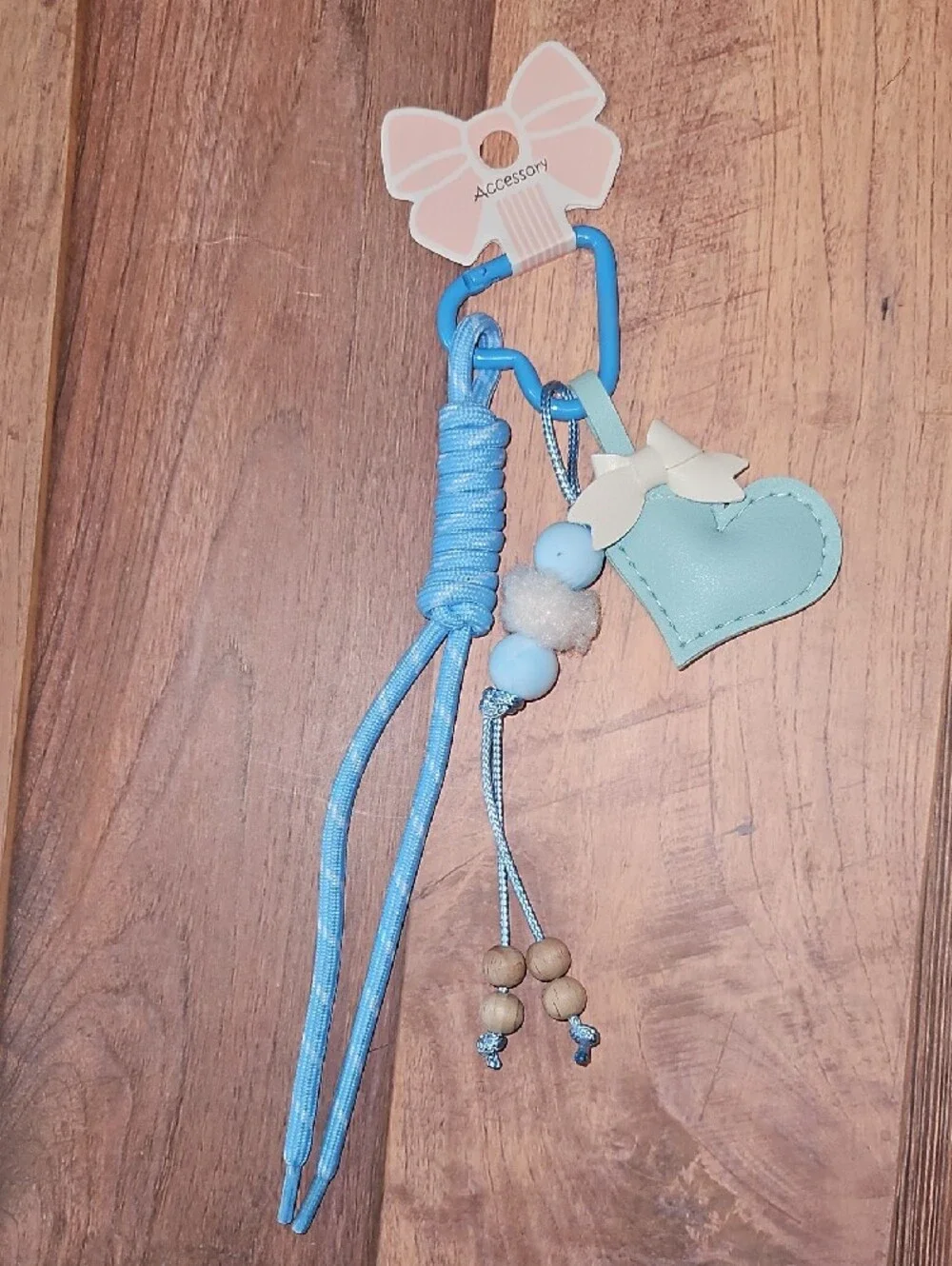 Pastel Heart Charm Keychains New